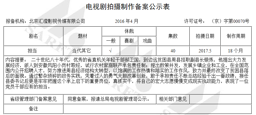 担当剧情简介