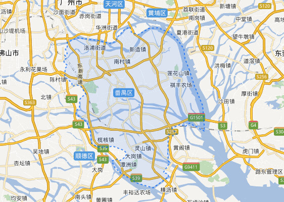番禺市桥地图高清版图片