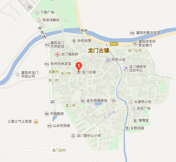 龙门古镇地图图片