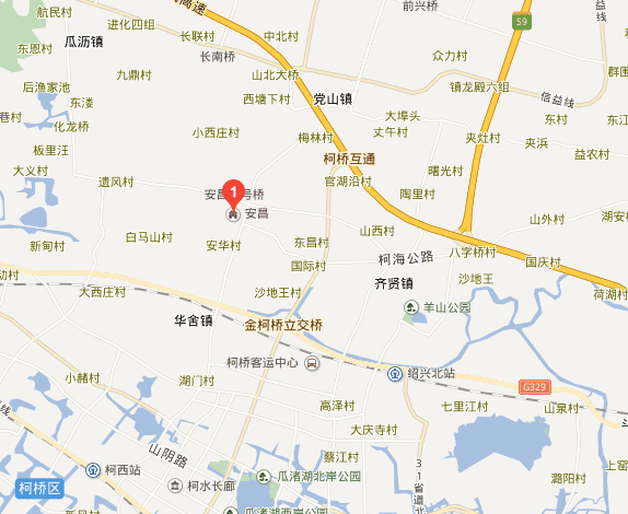 绍兴安昌古镇地图图片