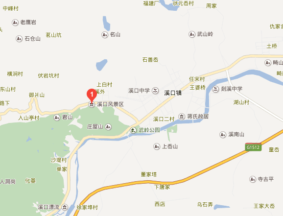 浙江奉化溪口镇地图图片