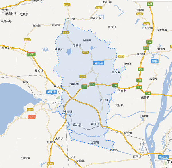 含山县清溪镇地图图片