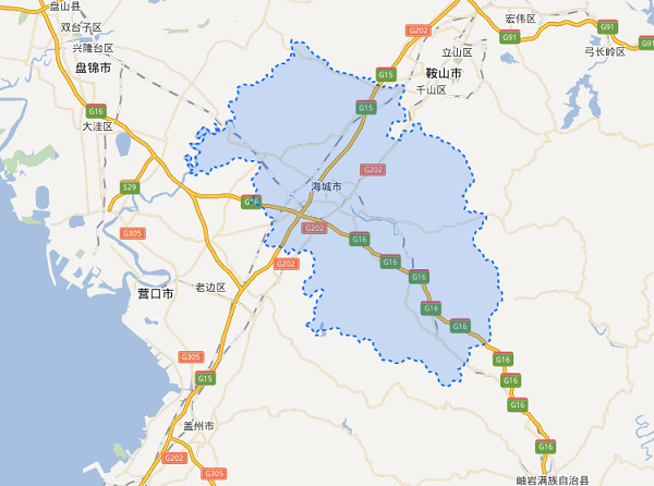 海城镇地图图片