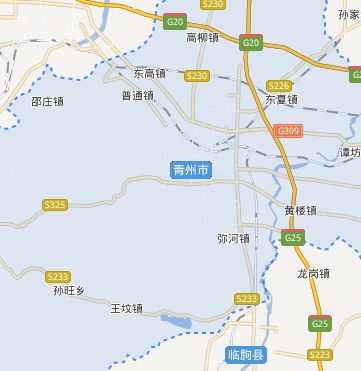 青州地理位置图图片