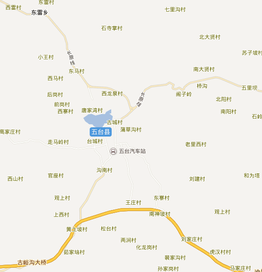 山西五台县地图图片