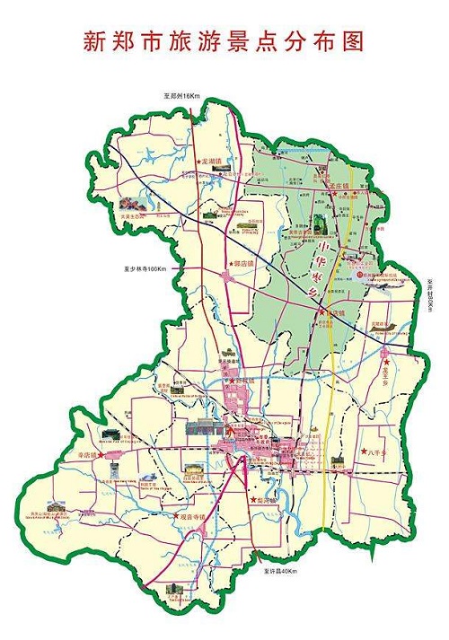 新郑市新村镇行政地图图片