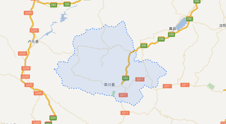 栾川县明细地图图片