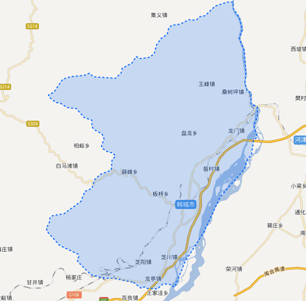 韩城市位于关中平原东北隅,距省会西安240余公里,北依宜川,西邻黄龙