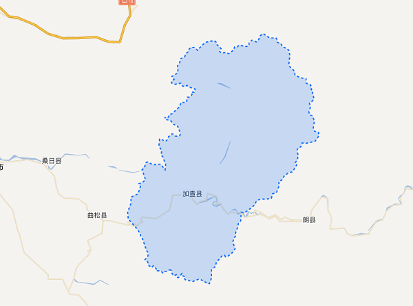 加查县地图乡镇图片
