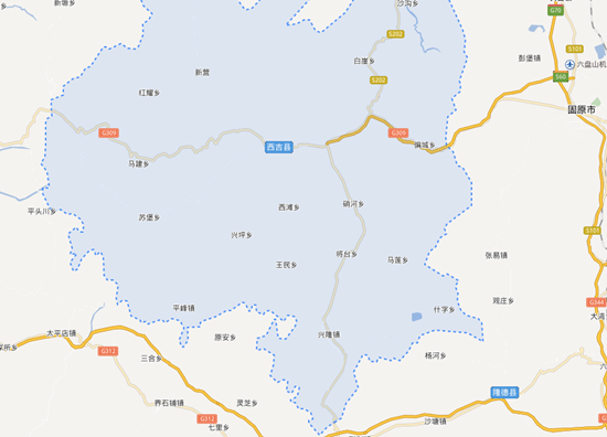 西吉县乡镇一览表图片