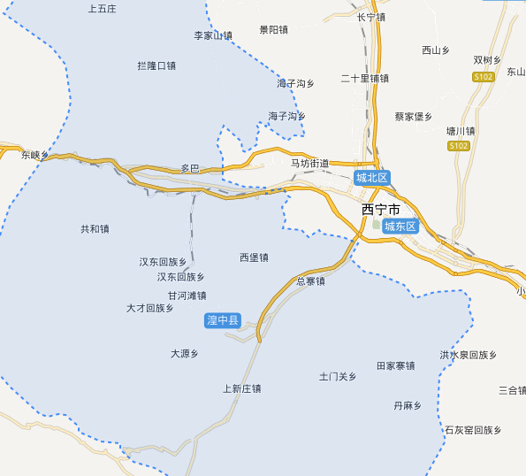 西宁市湟中县地图图片