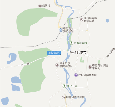 内蒙古地图海拉尔位置图片