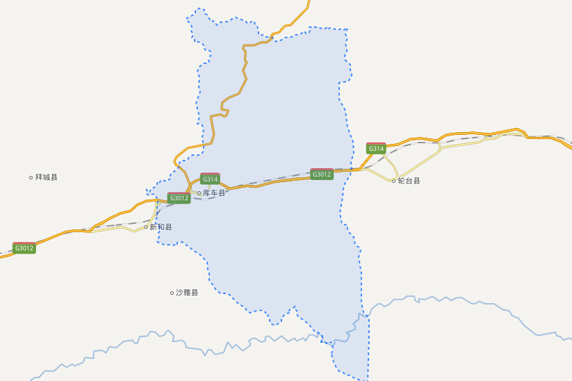阿克苏库车县地图图片